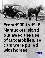 Clinton Folger was the mail carrier for Nantucket. Because cars were forbidden by the town, he towed his car to the state highway for driving to Siasconset.